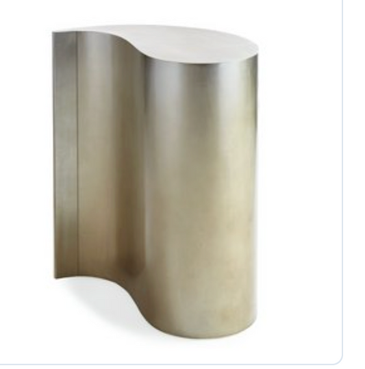 Wave Accent Table - Gold