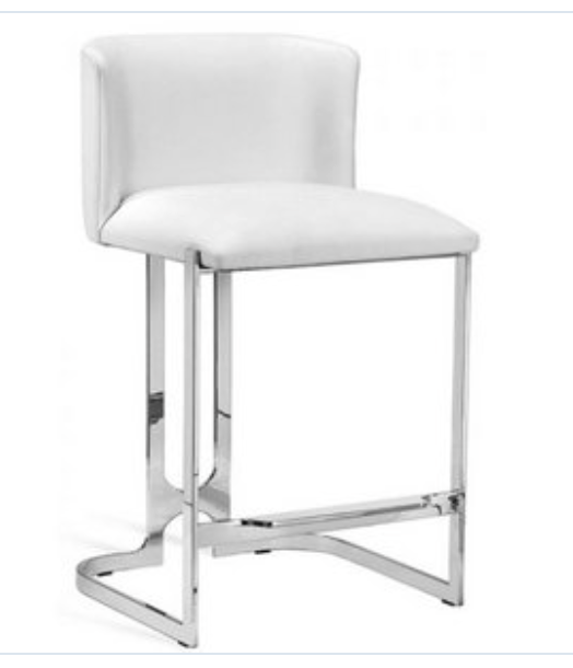 Banks Counter Stool - Silver