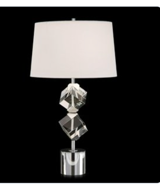 Crystal Cube Lamp  - Clear