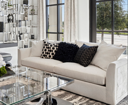 Zoe Two Cushion Sofa White