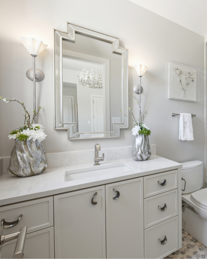 Custom Floral - Silver Bloom Vessel