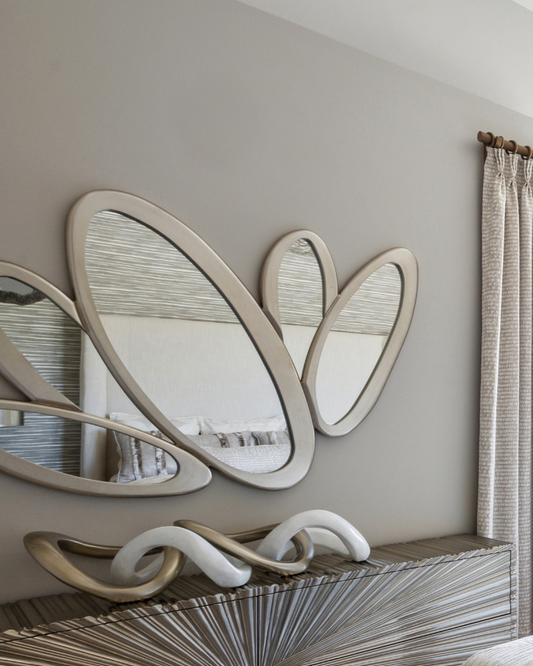 Decorative Mirror - Warm Silverleaf Finish