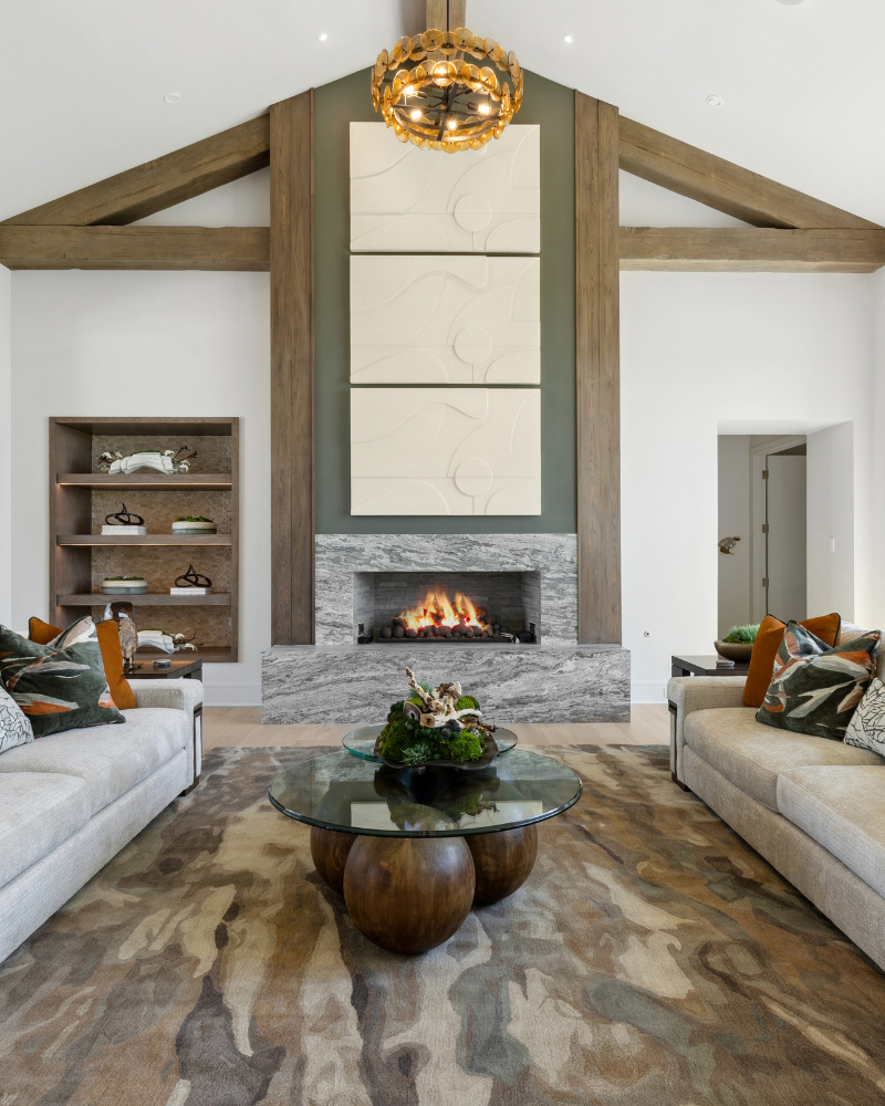 Area Rug - Brown Watercolor