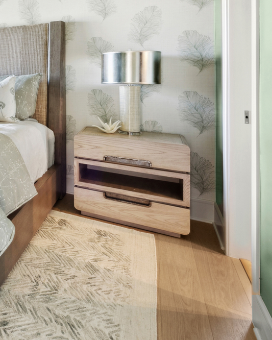 Wind Oak Nightstand – Two Drawer