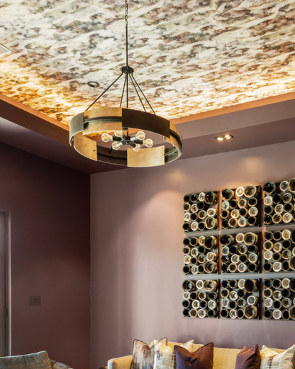 Wallpaper - Grey/Green/Orange Spice