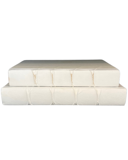 Decorative Books - White - Set of 2