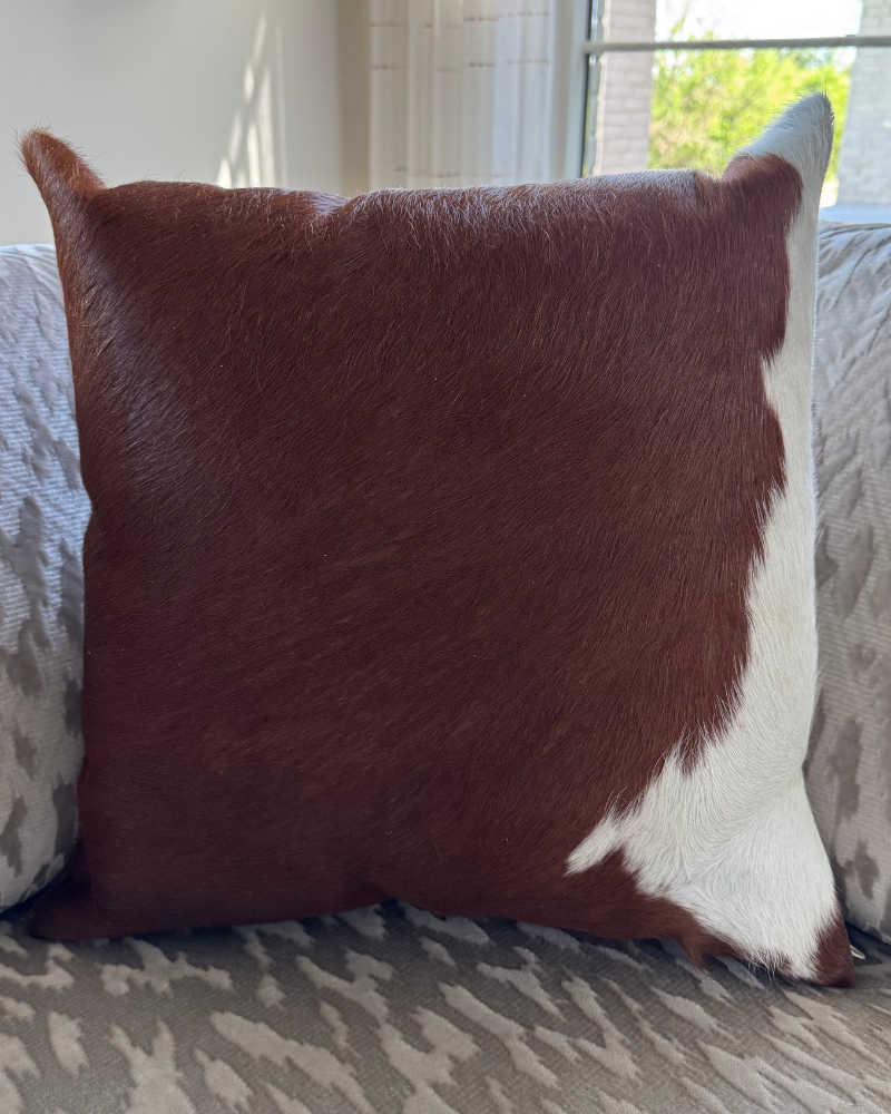 Cowhide Pillow - 20x20"