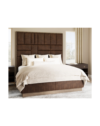 Havana Grid - Leather King Bed