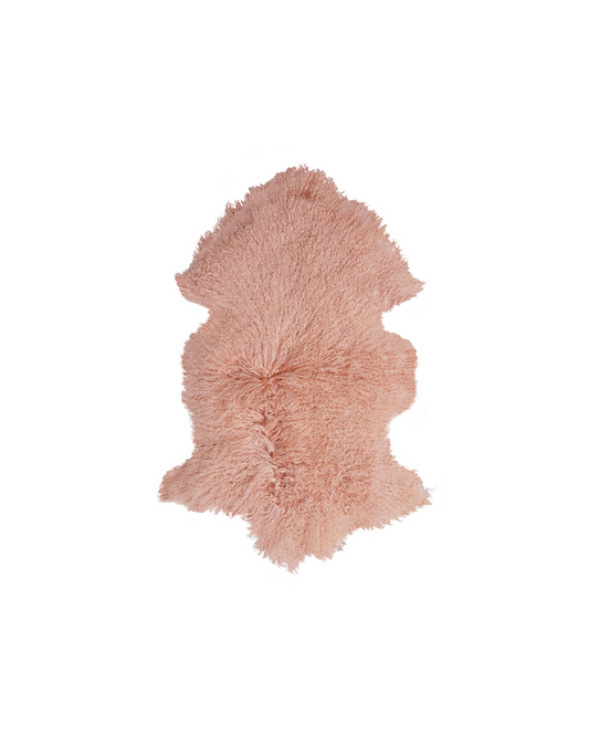 Tibetan Lamb Hide Pelt - Pink