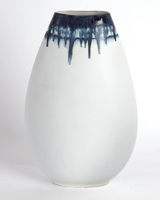 Black Top White Bottom Vase - Small