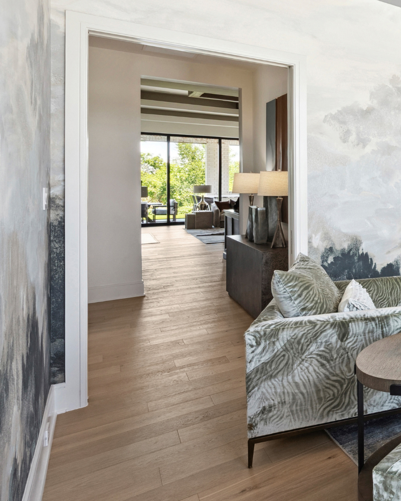 Textured Panel Art by Kelly Gowan - Blue and Brown, Set of 3