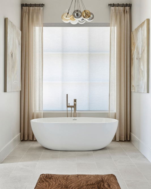 Custom Cognac Velvet Ottoman