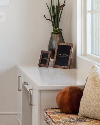 Orbit Pillow - Deep Copper Velvet Sphere