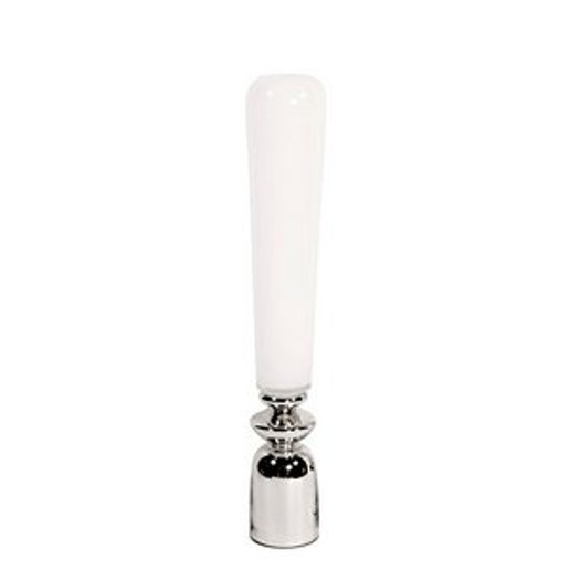 White and Silver Tall Vase